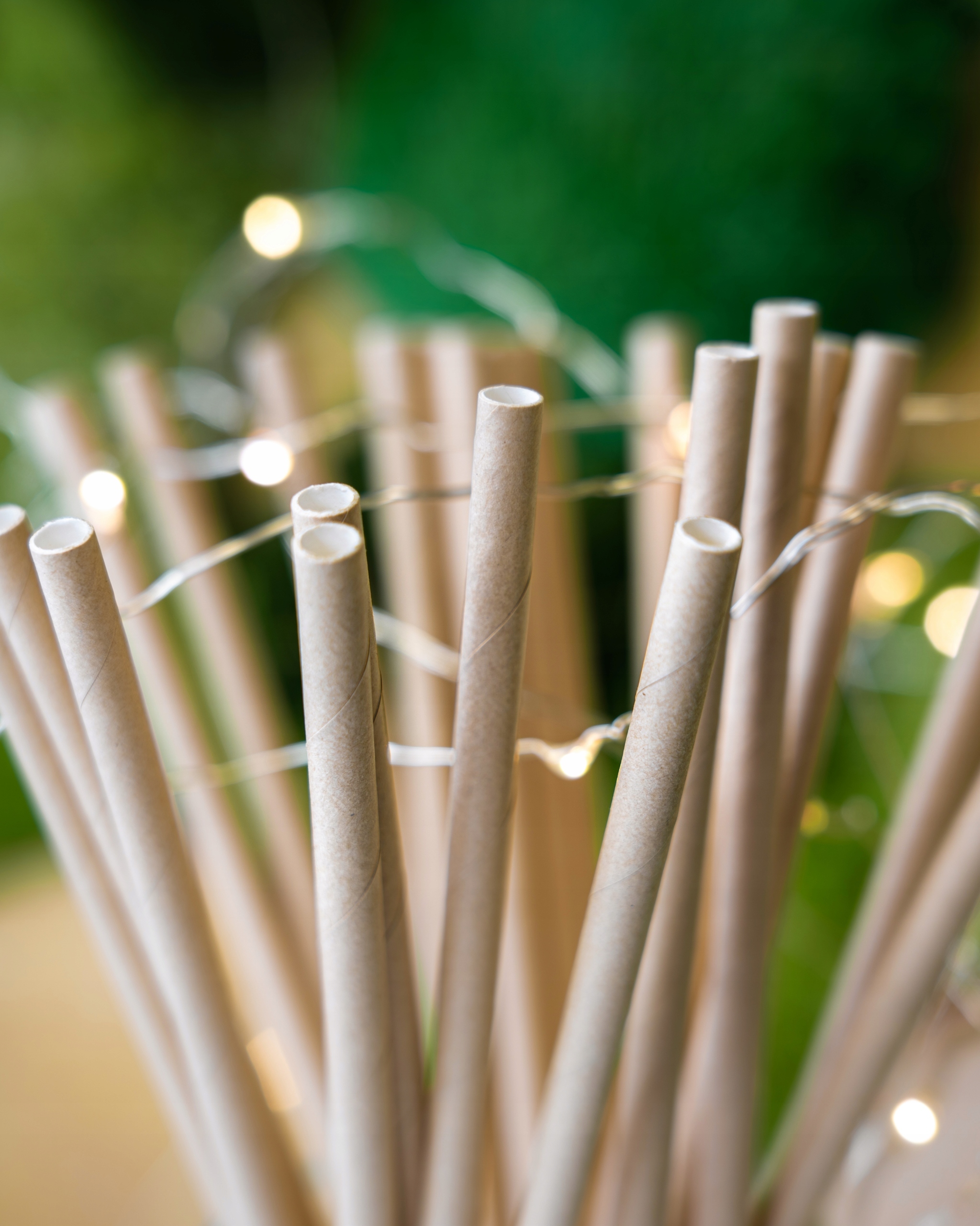 SŁOMKI RURKI PAPIEROWE EKO KRAFT 6mm 20cm 100szt Materiał papier