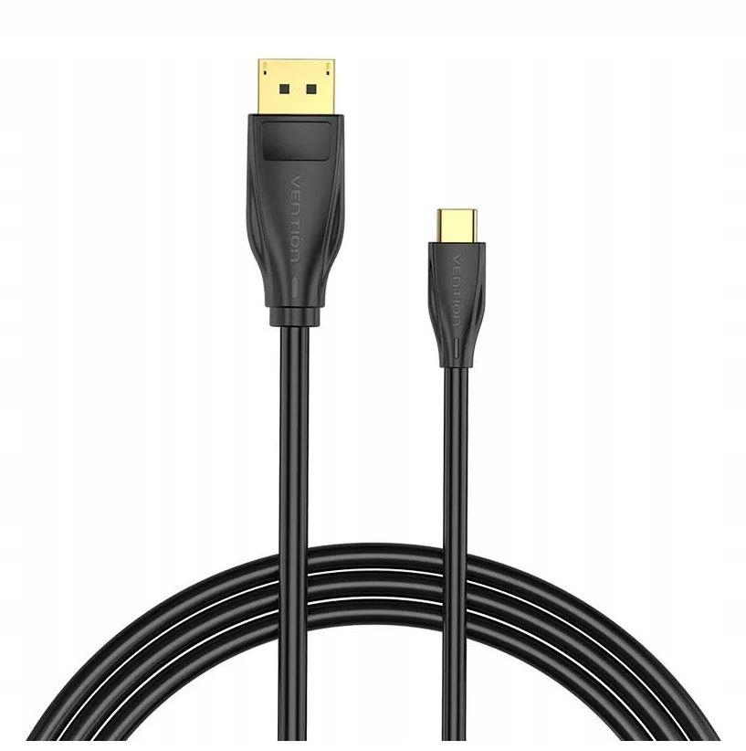 VENTION WYTRZYMAŁY SOLIDNY KABEL PRZEWÓD USB-C DO DISPLAYPORT 8K HD 2M