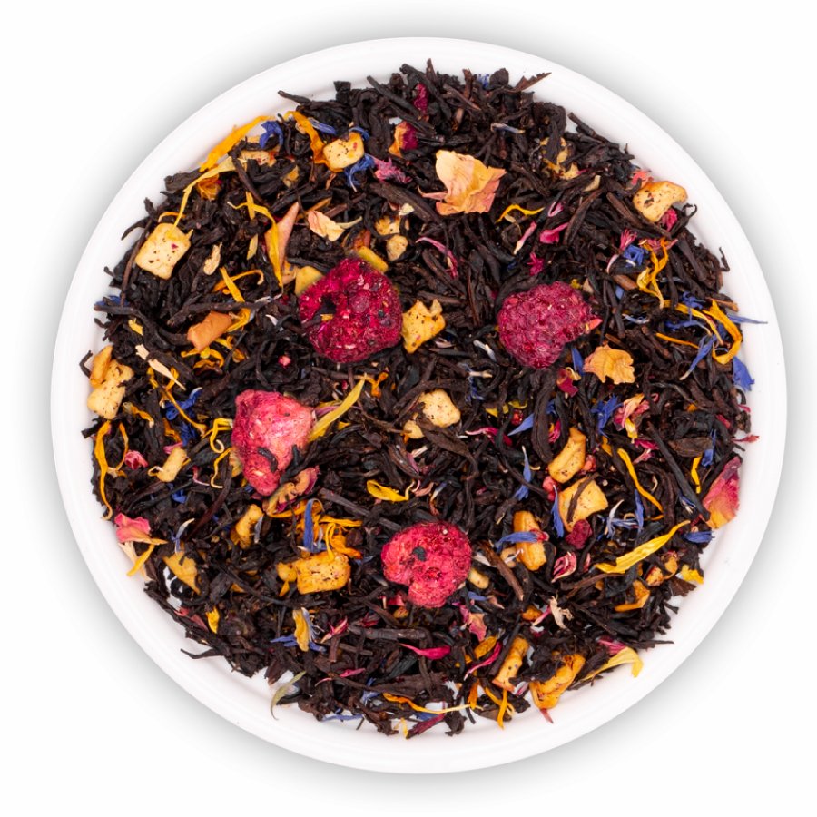 Levně Čaj Černý Listový Jméno Růže Jablko Malina Růže Palermo Teaverso 1 Kg