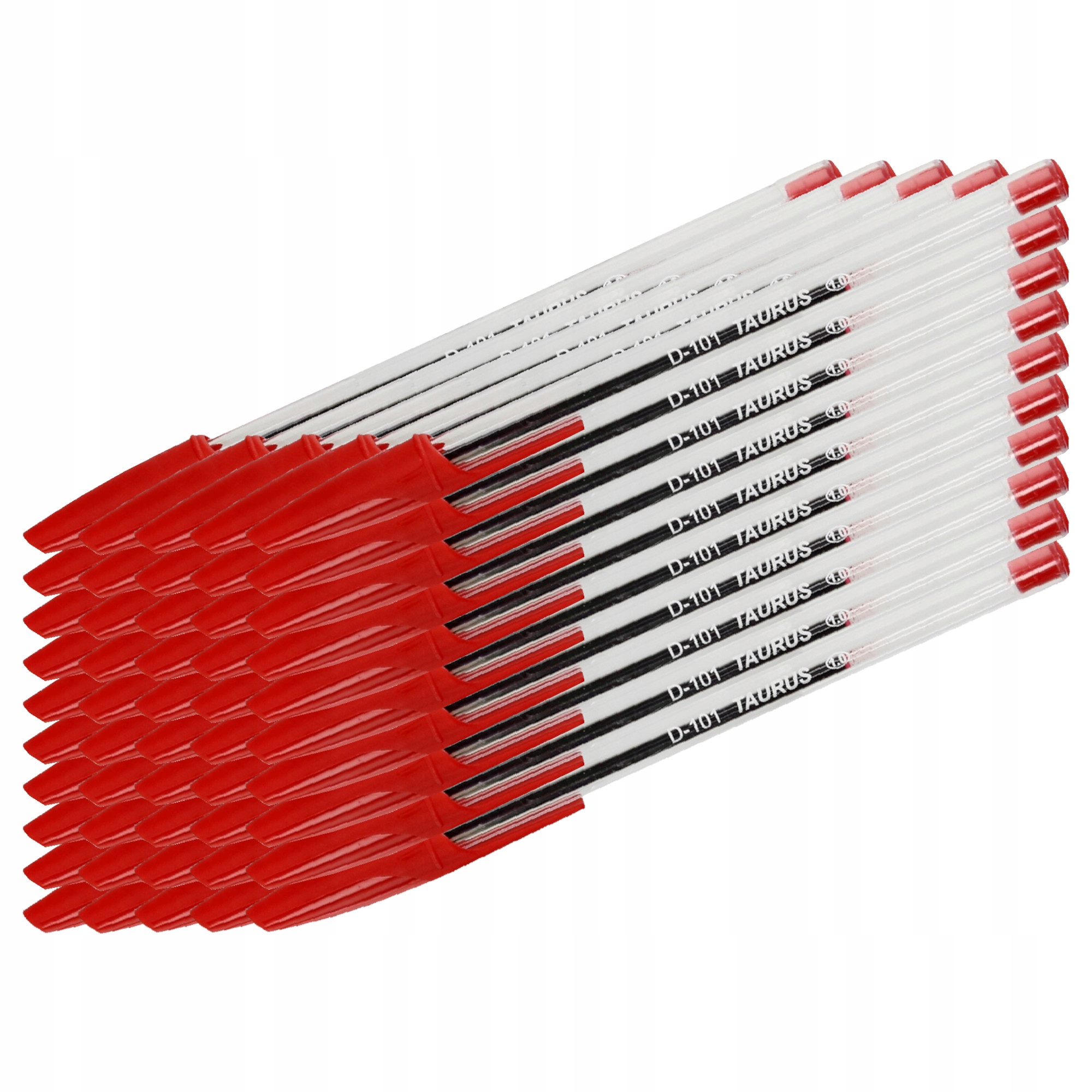 Długopis 1mm czerwony Taurus D-101 - 50 szt. (D101) • Cena, Opinie ...