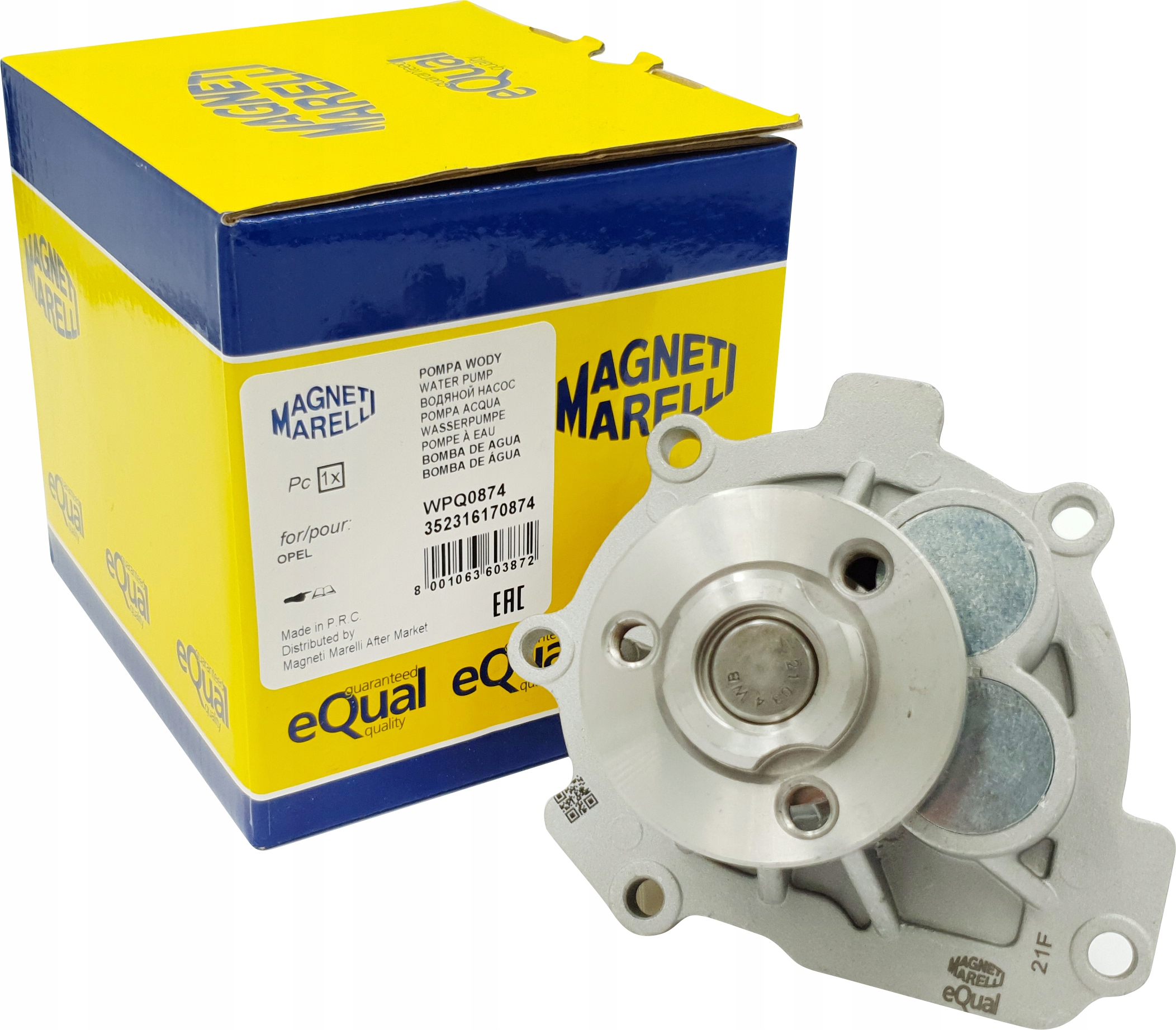 352316170874 - MAGNETI MARELLI ВОДЯНОЙ НАСОС OPEL ASTRA H J 1.6 1.8