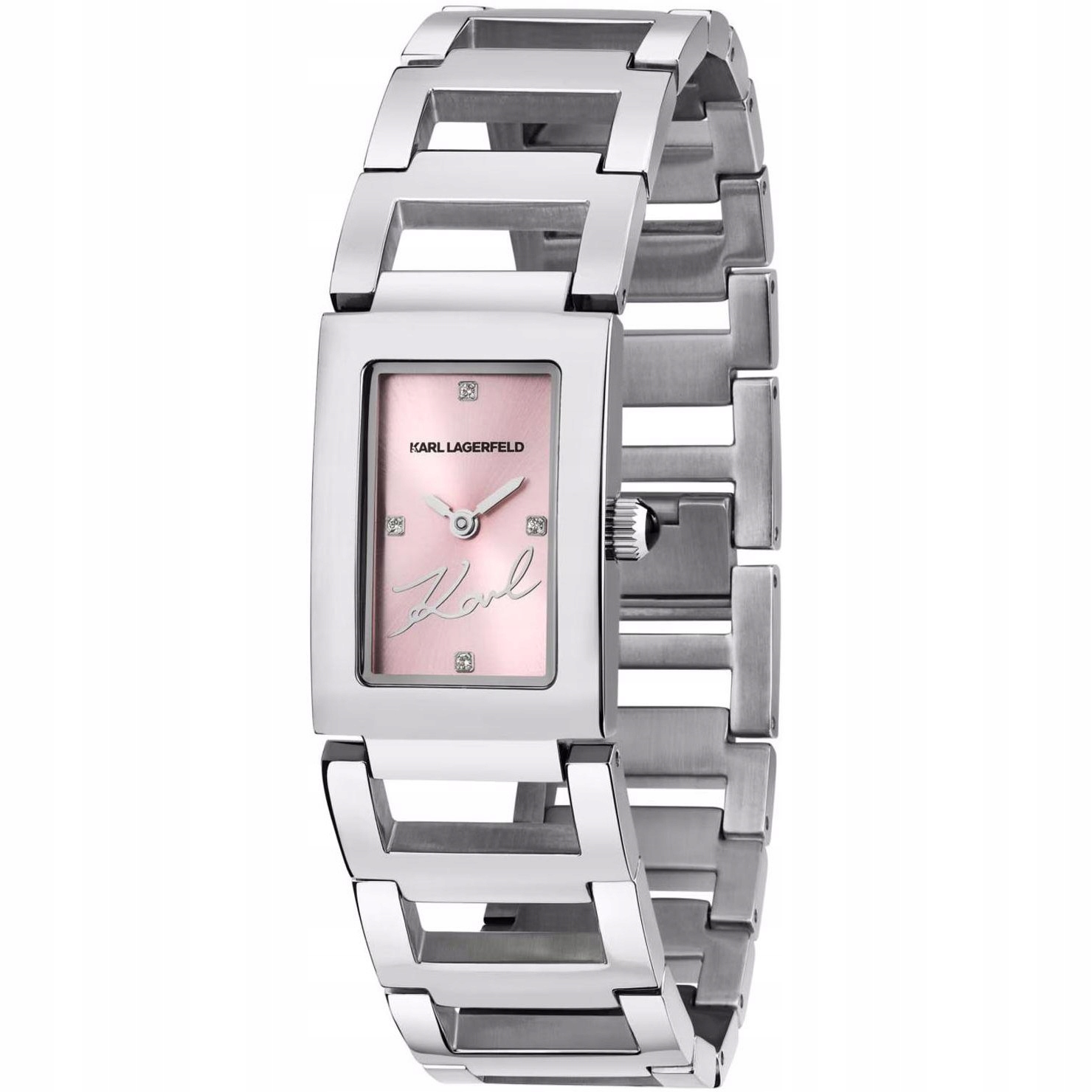 Dámské hodinky Karl Lagerfeld R0553103505 Zirkony stříbrné