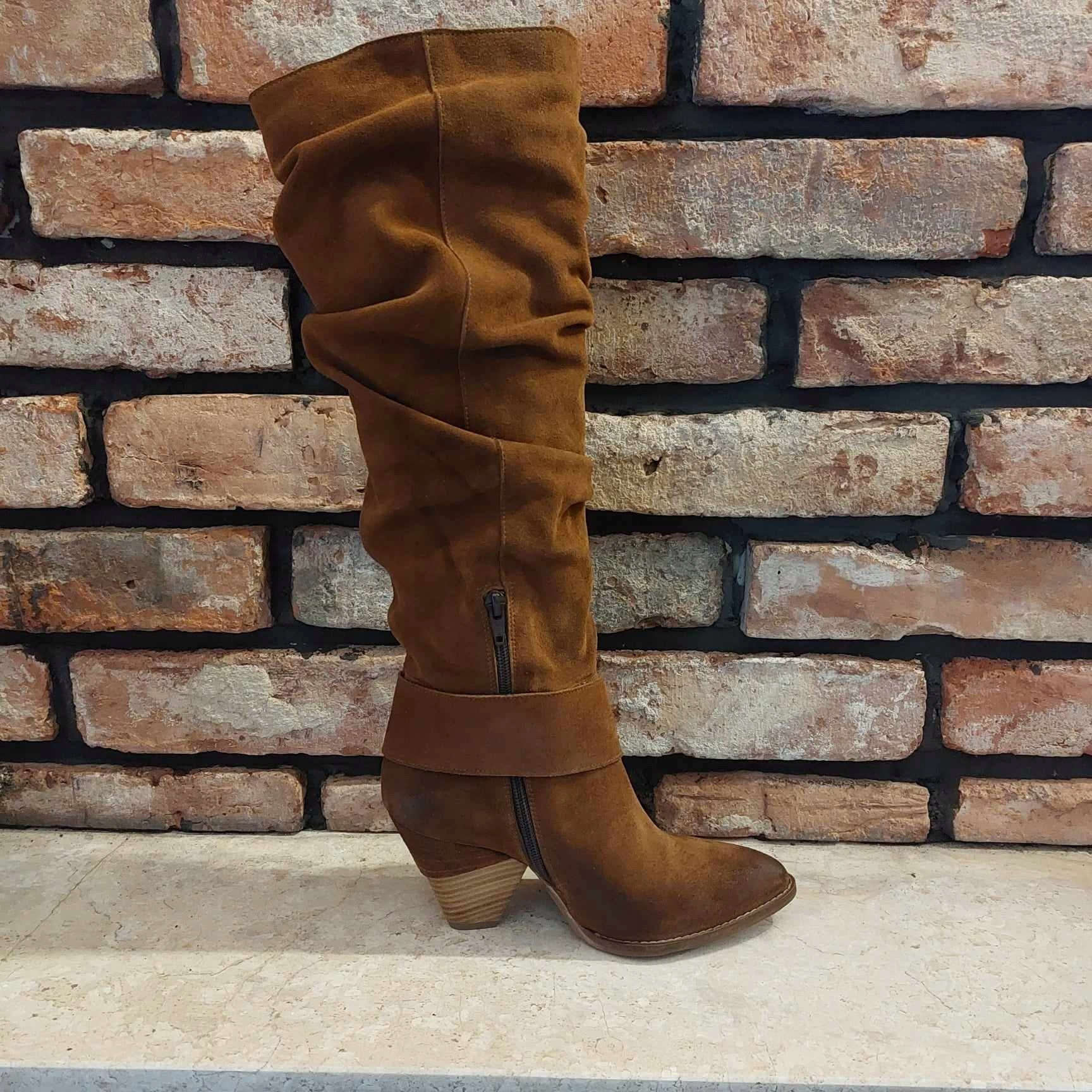 kowbojki kozaki damskie BY O LA LA skóra 36 Model P1