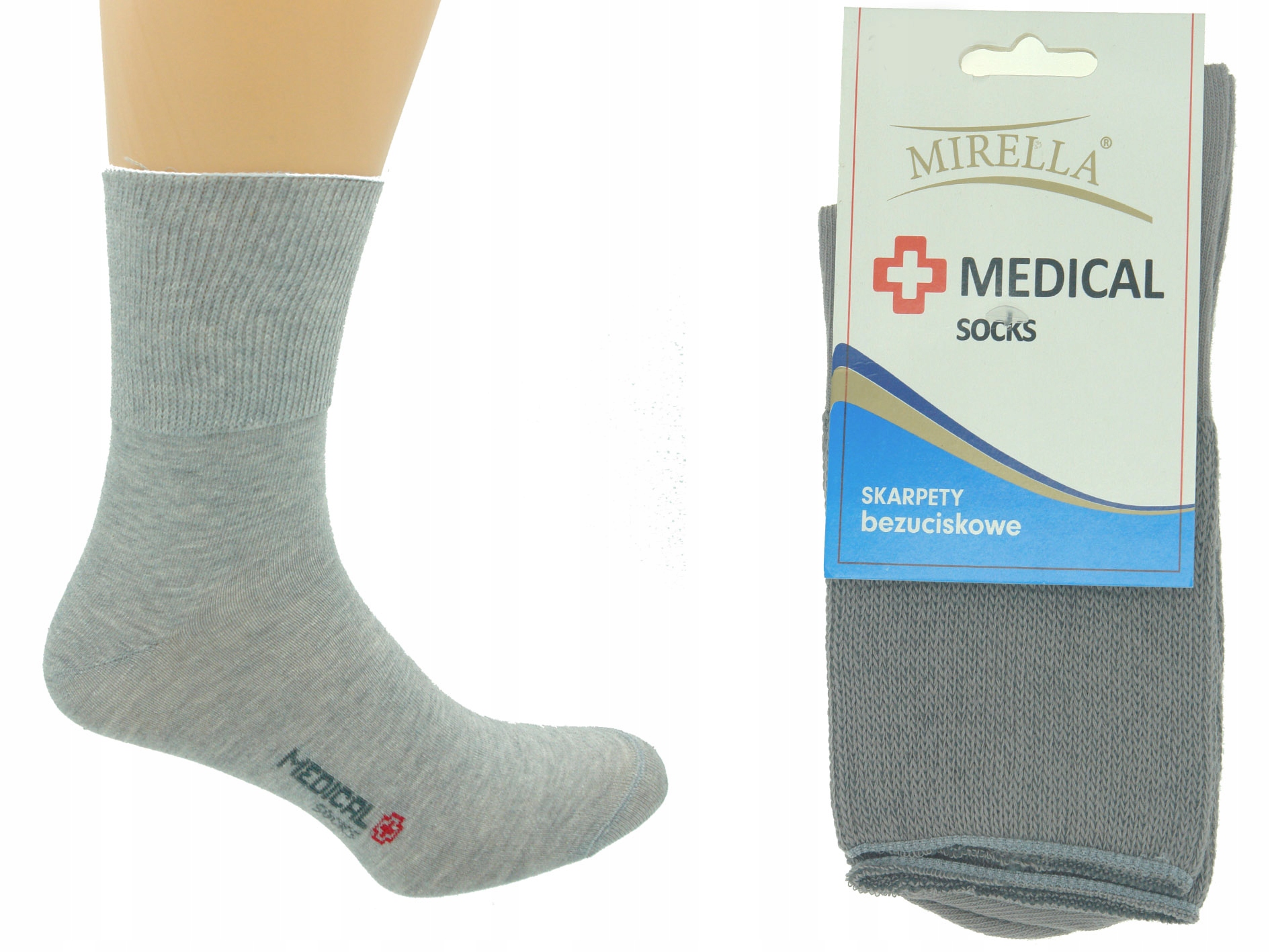 

Skarpety męskie bezuciskowe Medical 44-46 Melanż