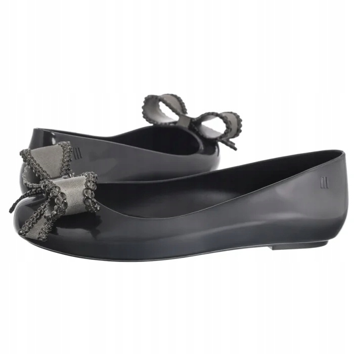 Dámské gumové baleríny Melissa Sweet Love VIII Black, černé