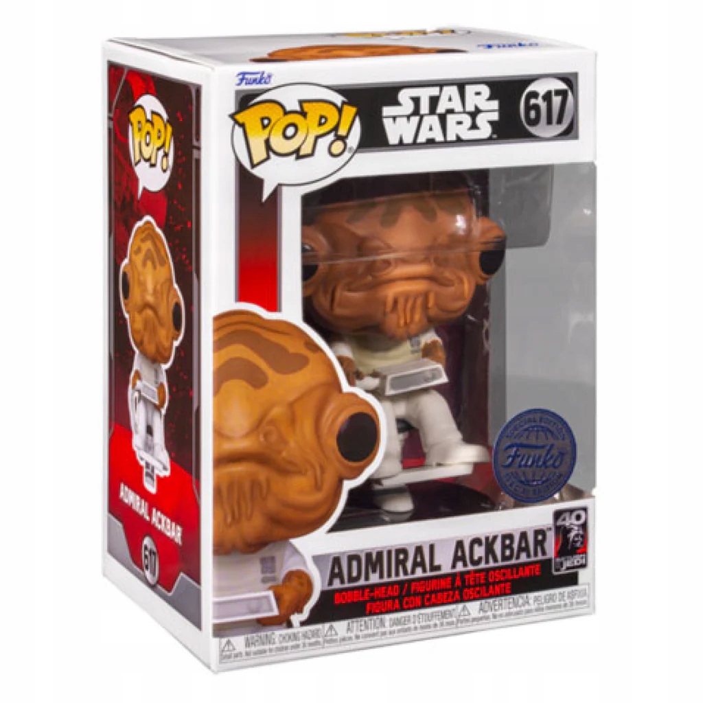 Figurka Funko Pop Star Wars 617 Admirál Ackbar, speciální edice