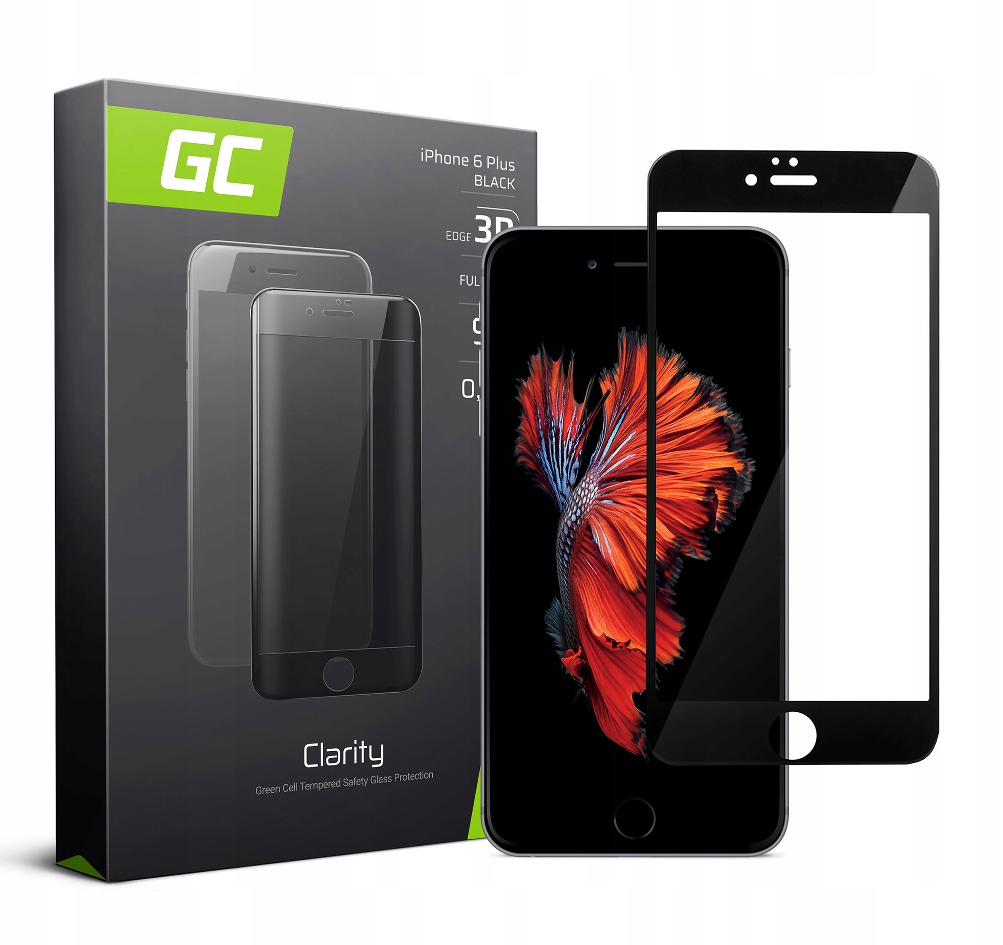 

Szkło Ochronne Czarne Szybka Do Iphone 6 Plus 6S