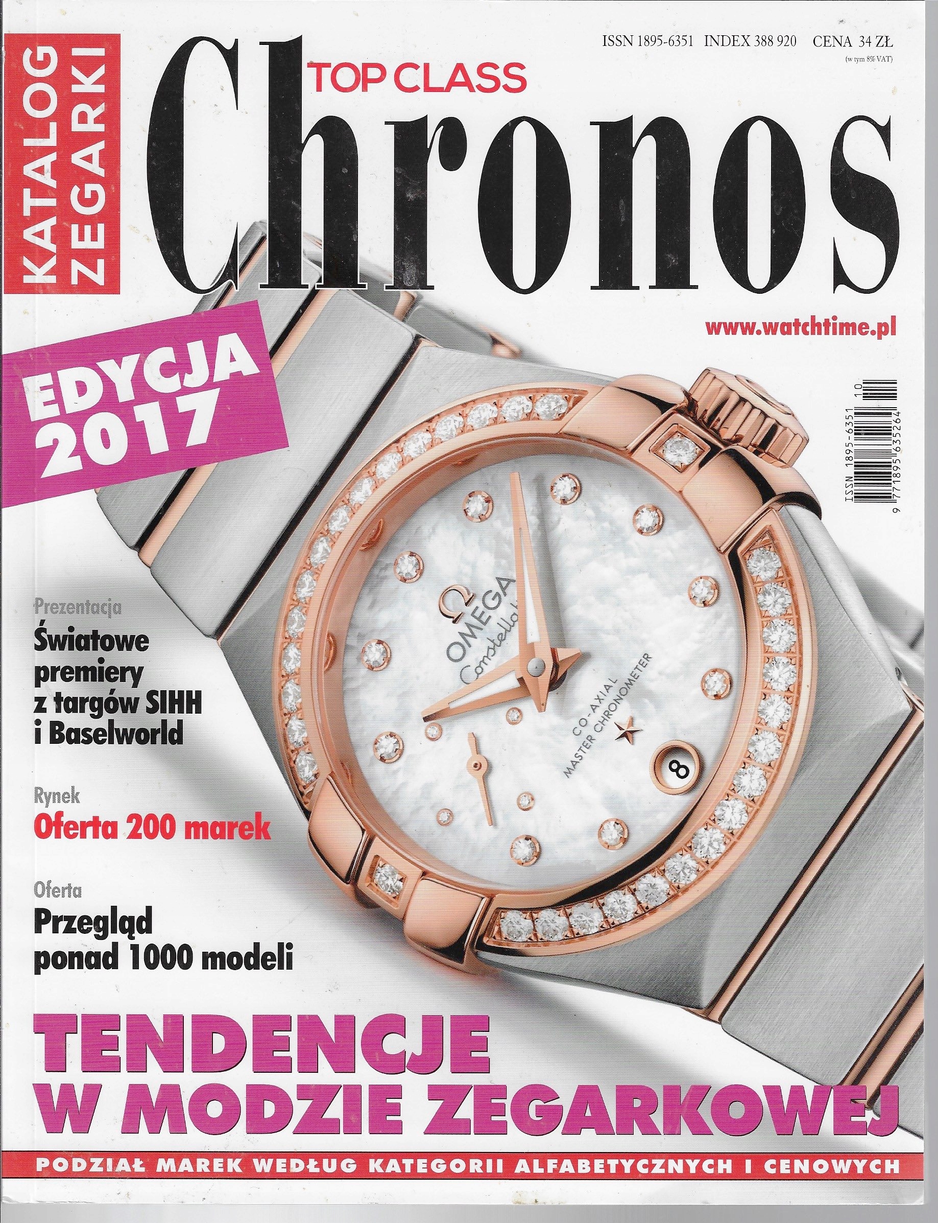 KATALOG ZEGARKÓW Top class CHRONOS - 2016/2017
