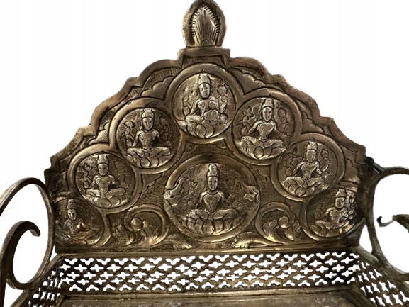 Srebrne rękodzieło z ikonografią buddyjską |549,7G| Marka bez marki