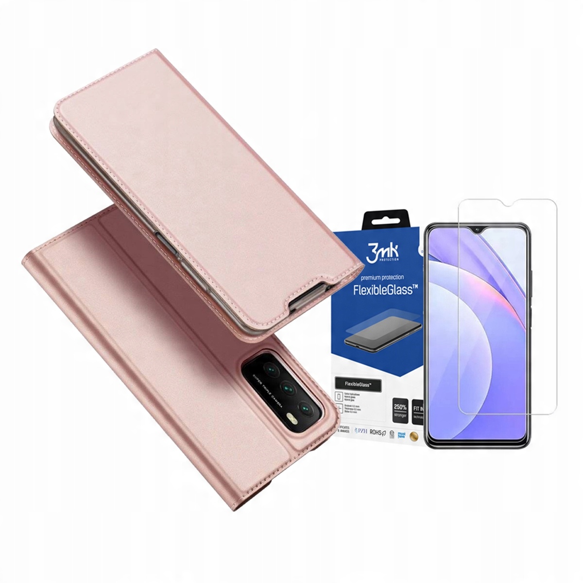 

Duxducis Etui Do Xiaomi Redmi 9T + Szkło 3MK Fg