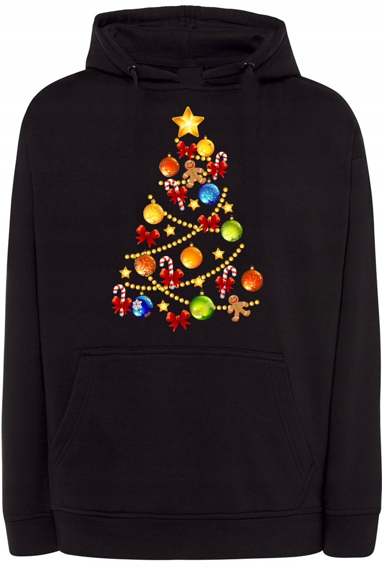 Pánská mikina s potiskem Vánoční stromeček r.XL
