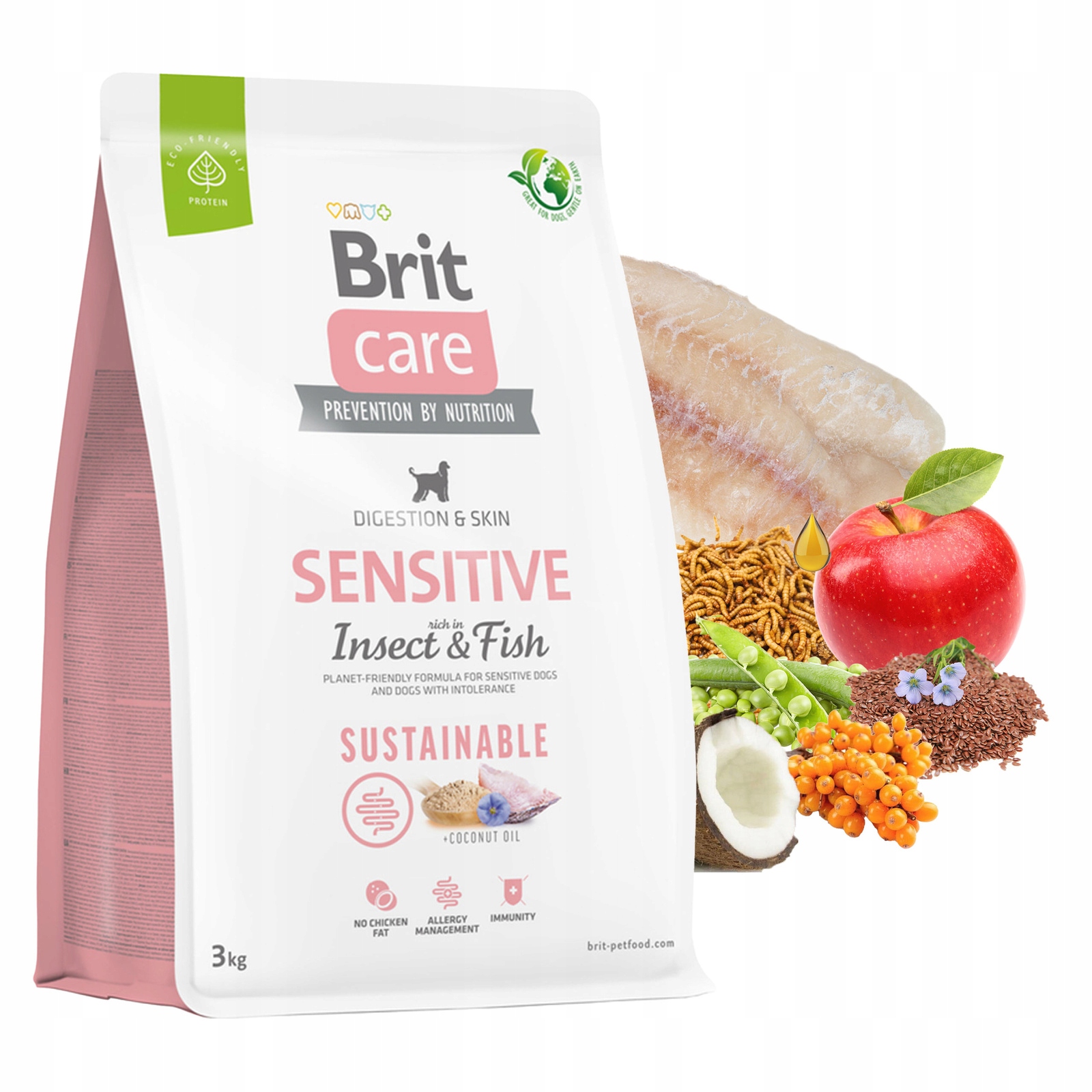 Krmivo pro psy Brit Care Sensitive Insect Fish Ryba 3 kg