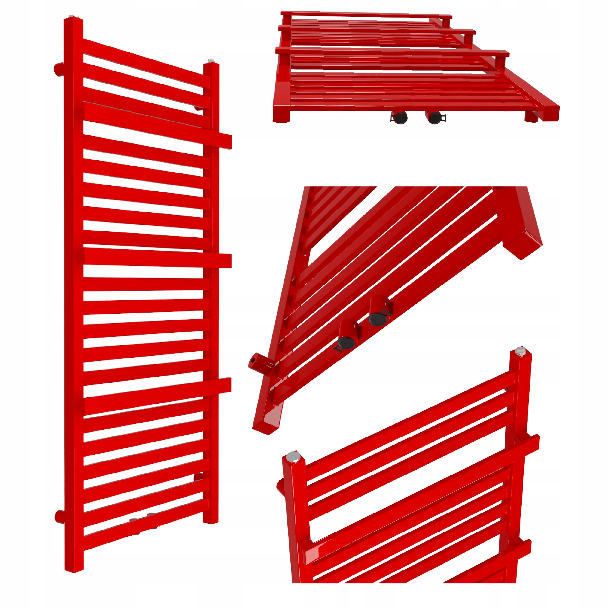 Koupelnový Radiátor Gold-mid 1550x430 Červený