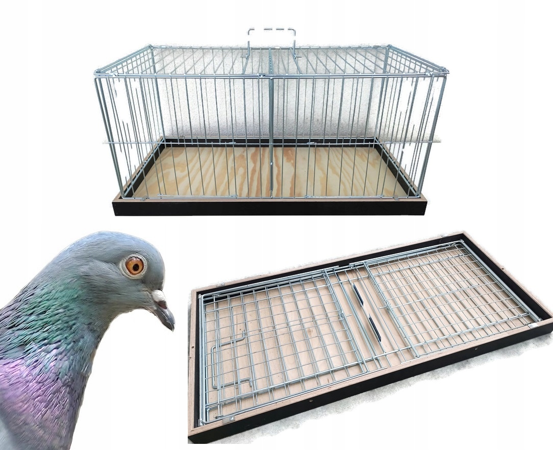 Přepravní výstavní klec pro holuby a okrasné ptáky – 2 stanoviště