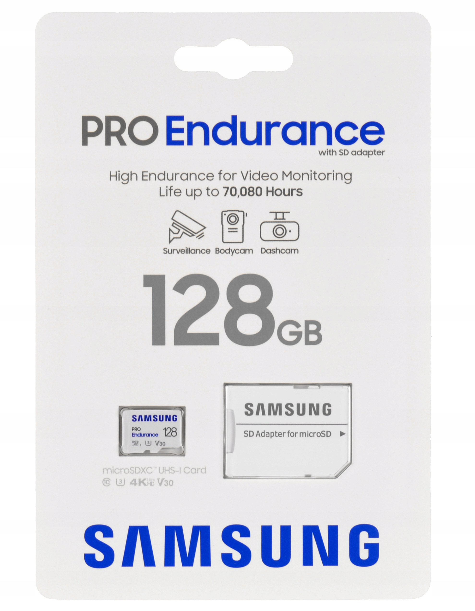 

Karta Pamięci Samsung Pro Endurance microSD 128GB