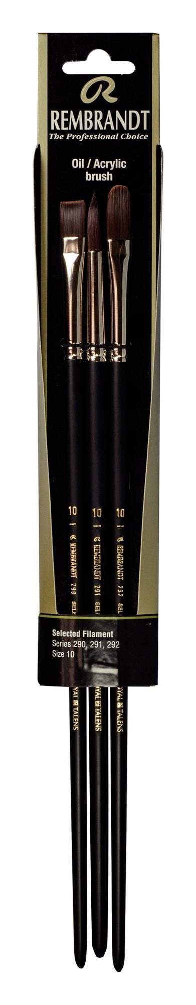 Sada štětců na malování Rembrant 3ks mix štětců