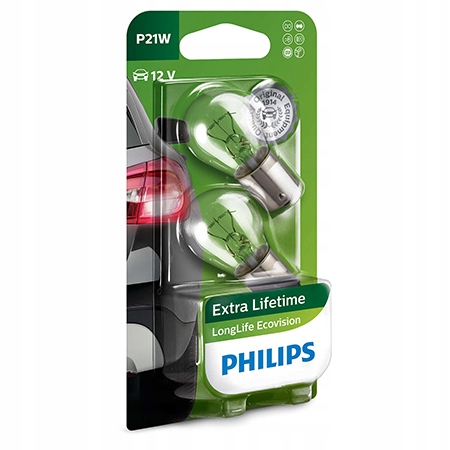 

Philips Żarówki P21W LongLife EcoVision 12V