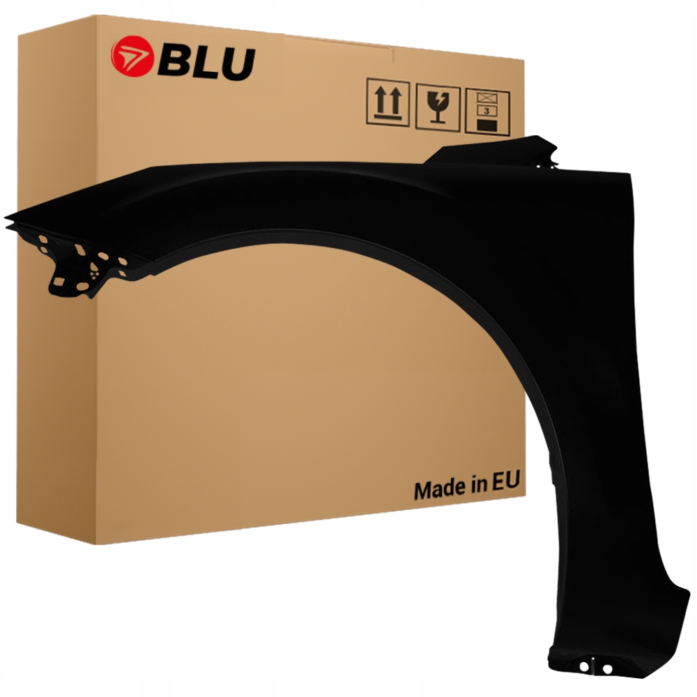 Blu Blatník Ford Focus MK2 F3 levý černý 08-10 přední Pozink PantherSchwarz