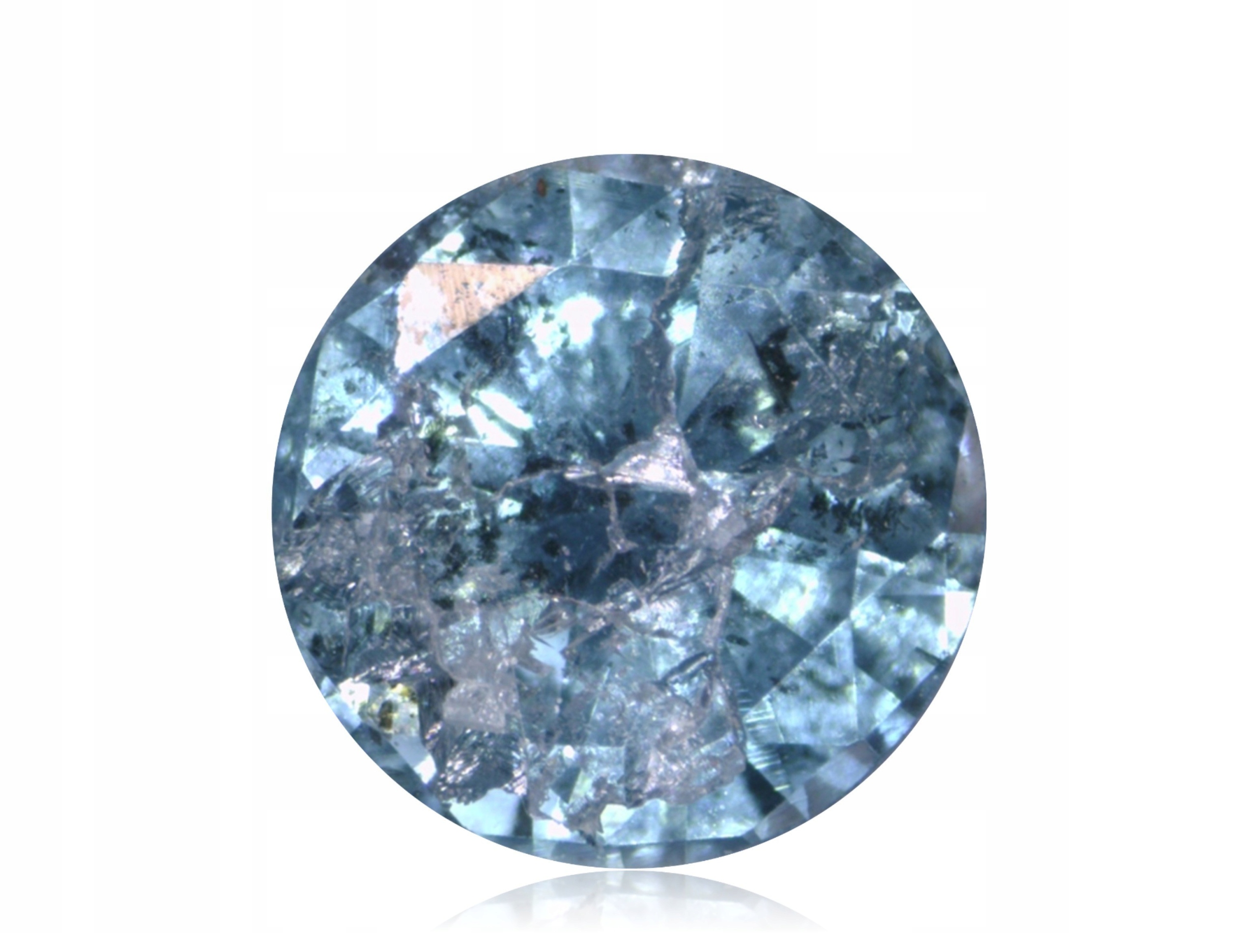 Diamant 0.12ct Modrý Briliant I3 eCertifikát Wbd