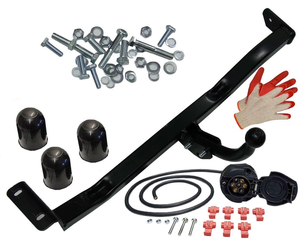 KOMPLETNY HAK HOLOWNICZY+WIĄZKA +OSŁONKIU TOYOTA YARIS 1 I P1 1999-2005