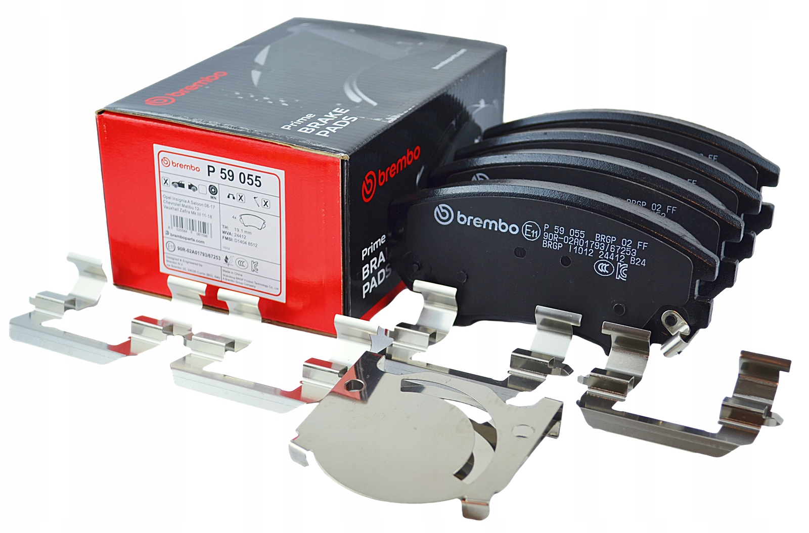 Brembo P59055NX Zestaw klocków hamulcowych, hamulce tarczowe