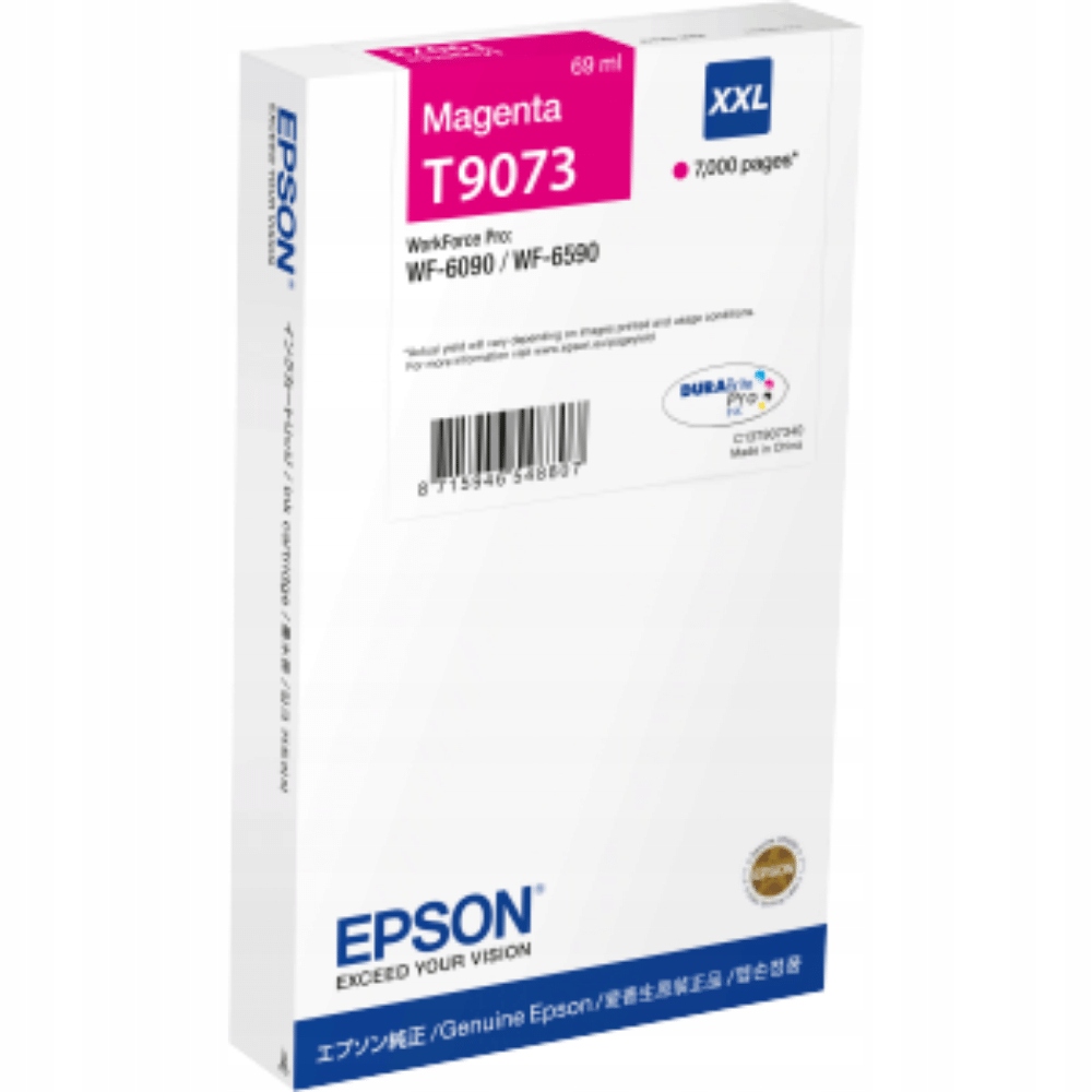 Atrament Epson WorkForce Pro WF-6090 C13T907340 červený (magenta)