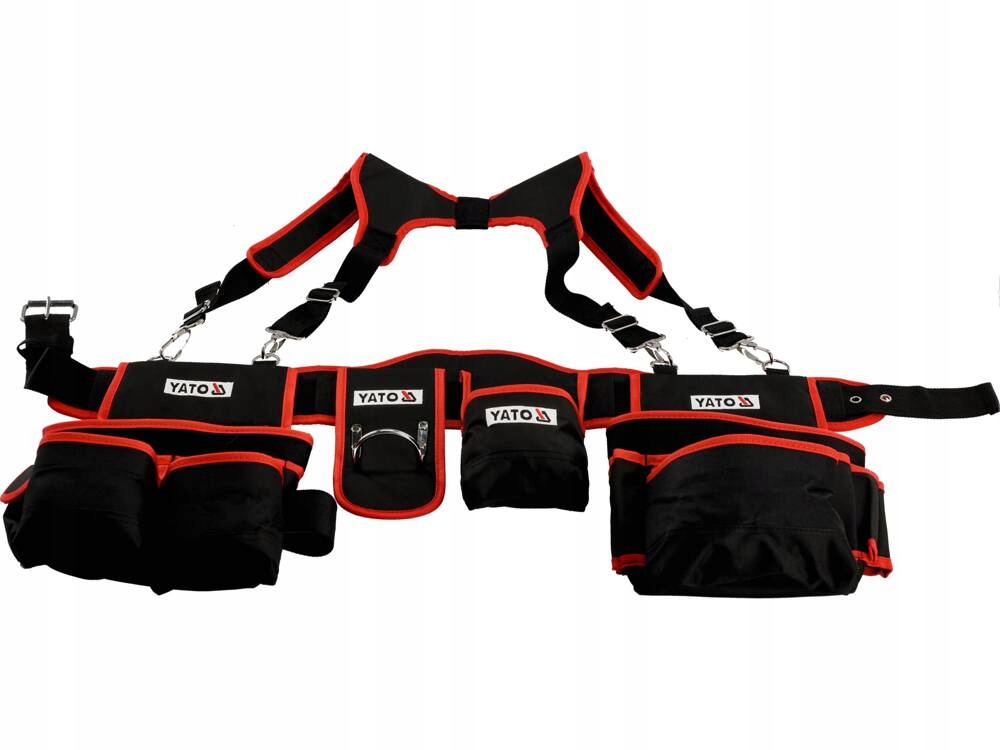 PAS NARZĘDZIOWY NA SZELKACH Z DWIEMA ZAKŁADANYMI SAKWAMI YATO Marka Yato