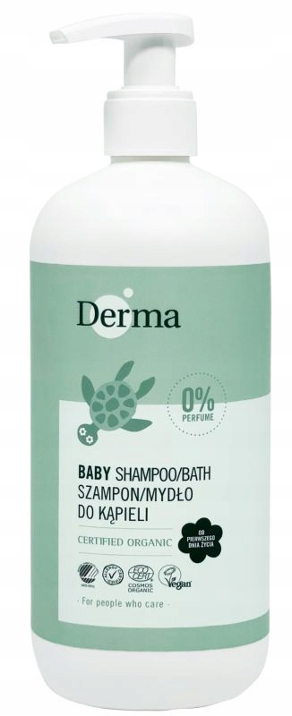 DERMA ECO BABY SZAMPON I MYDŁO DO KĄPIELI 500ml