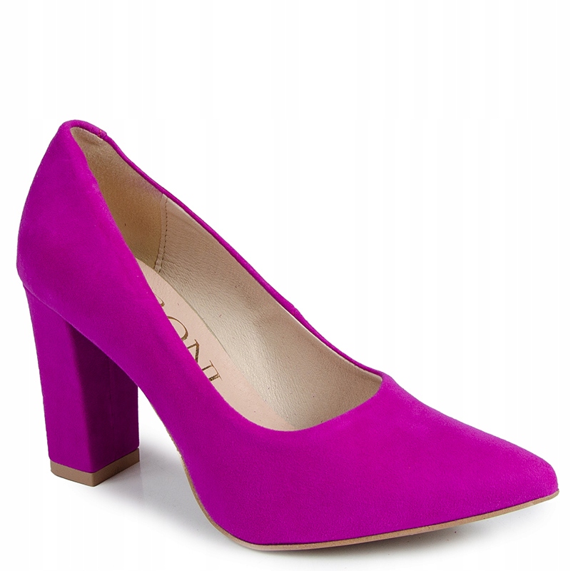 LaRoni E453 Sloupek Špic Semišová Kůže Fuchsiová 41