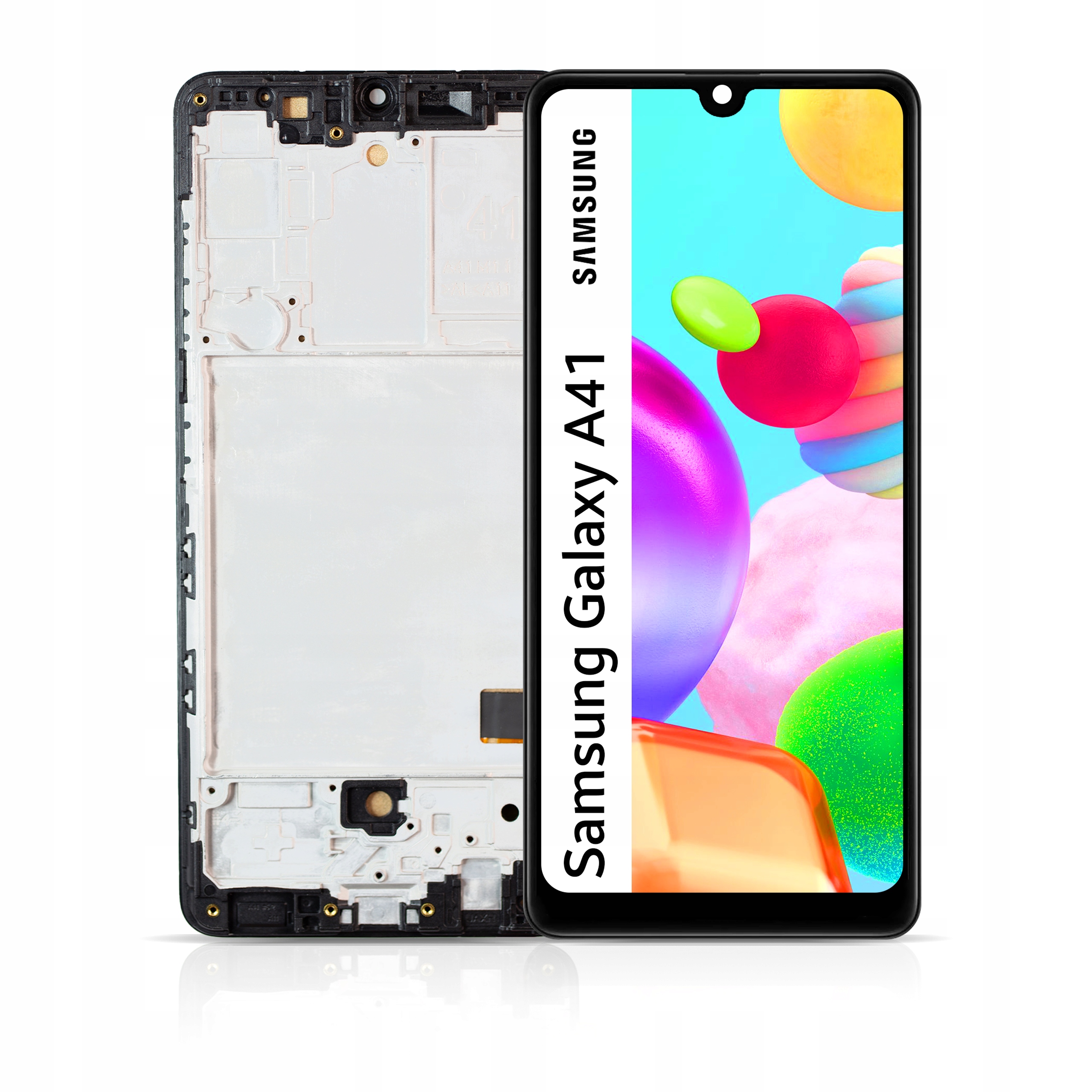 Incell pro Samsung Galaxy A41 LCD displej Digitizer Dotyk Rámeček