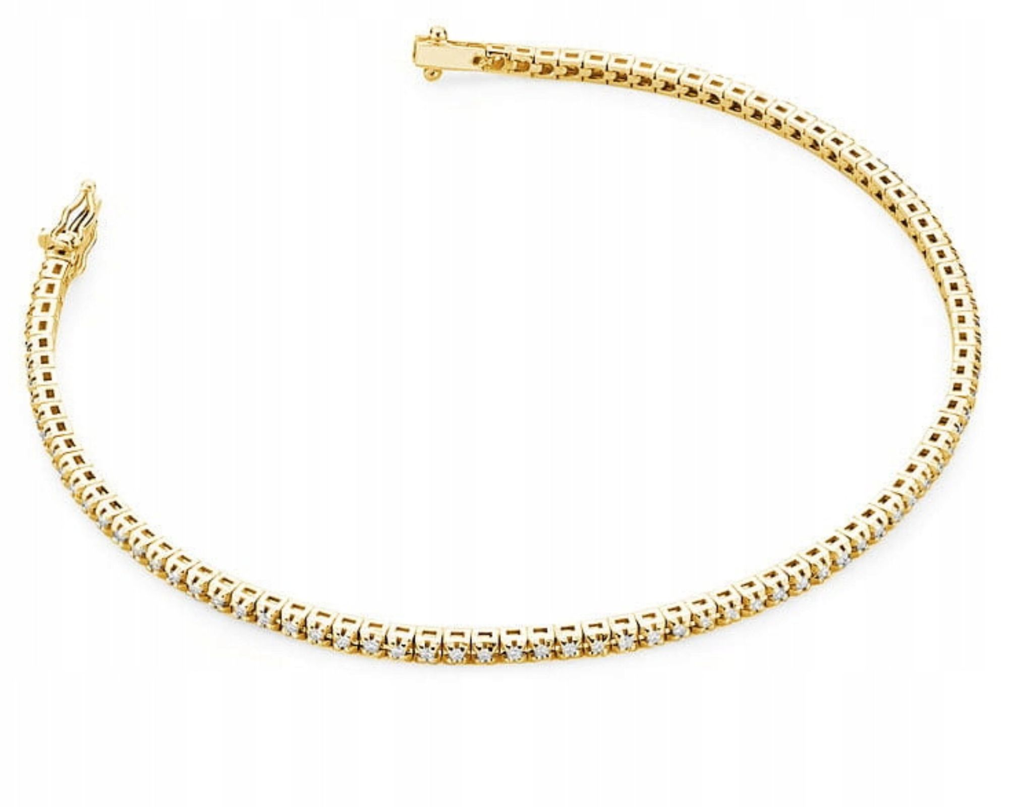 Zlatý Náramek S Diamanty Brilianty Gravírování