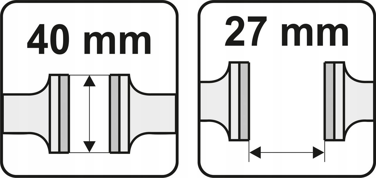 ŚCISK IMADŁO RĘCZNE ŻELIWNE ROZSTAW 27 MM YATO Rodzaj imadła ręczne