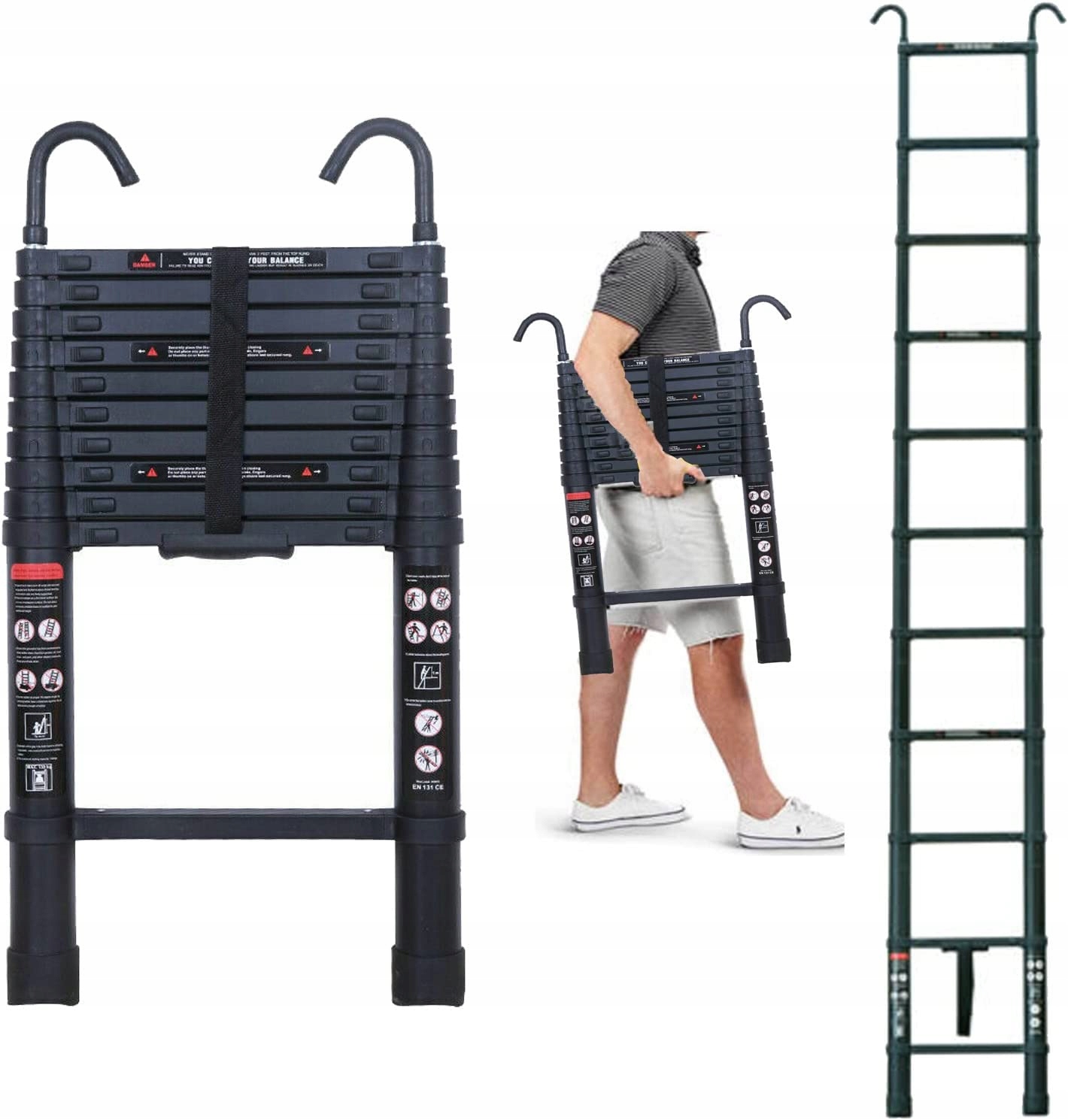 

Drabina Teleskopowa 3,2m 320cm Aluminium z hakiem