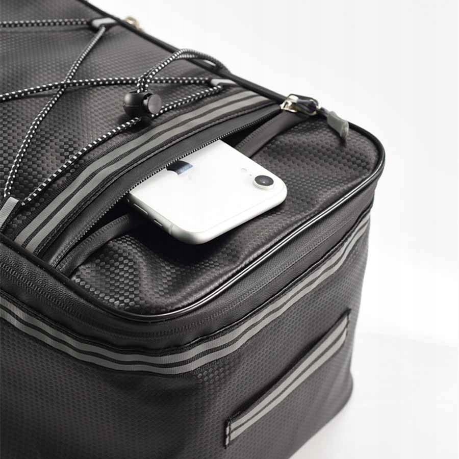 TORBA NA BAGAŻNIK ROWEROWY 15L - TORBA SAKWA ROWEROWA NA BAGAŻNIK ROWER Pojemność 15 l