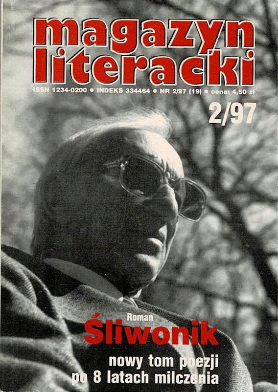Magazyn Literacki 2/1997 Roman Śliwonik