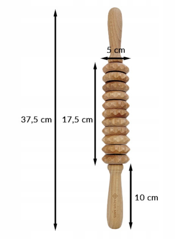MASAŻER DREWNIANY ROLLER DO CIAŁA NÓG BRZUCHA WAŁEK DO MASAŻU NA CELLULIT Kod producenta MASAŻER DREWNIANY ROLLER DO MASAŻU
