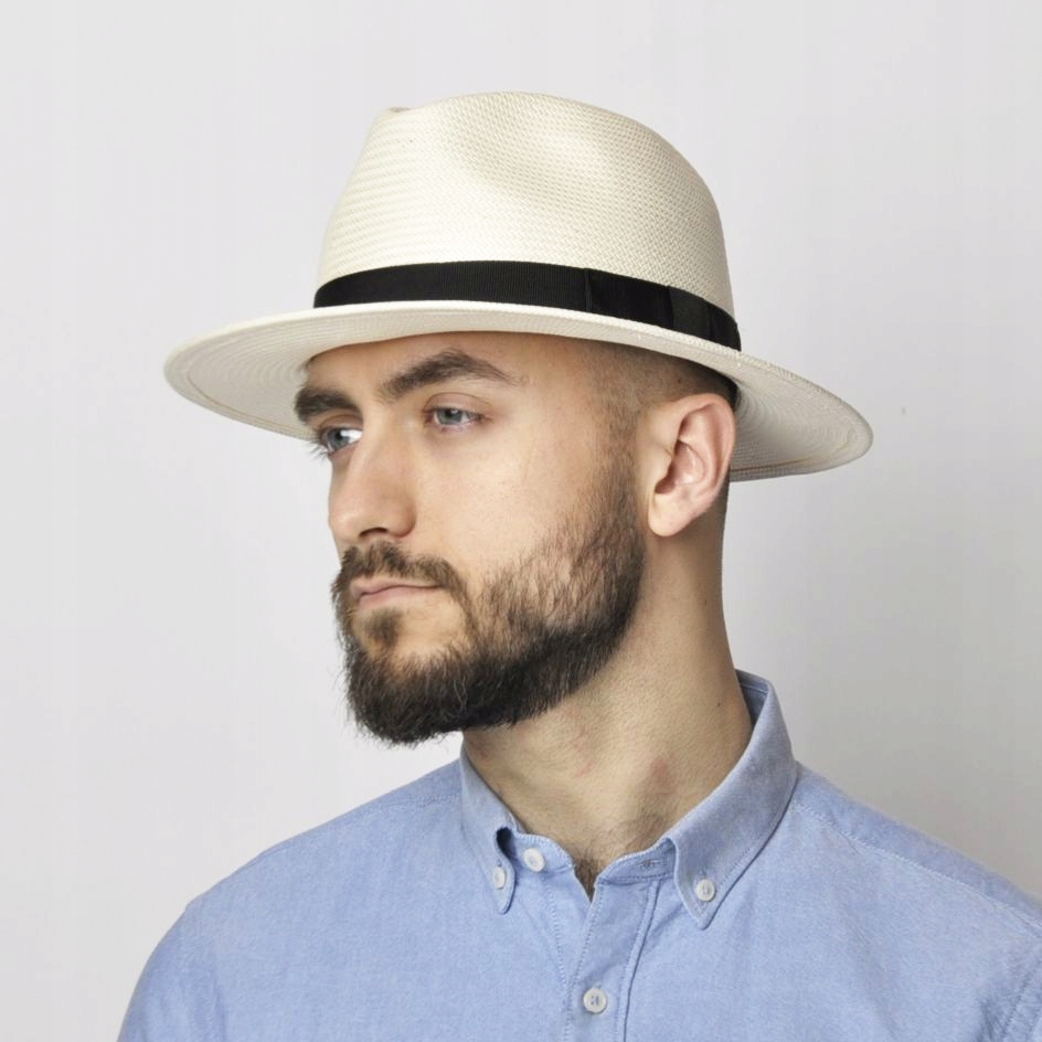 

Kapelusz panama męski fedora Pedro krem 57