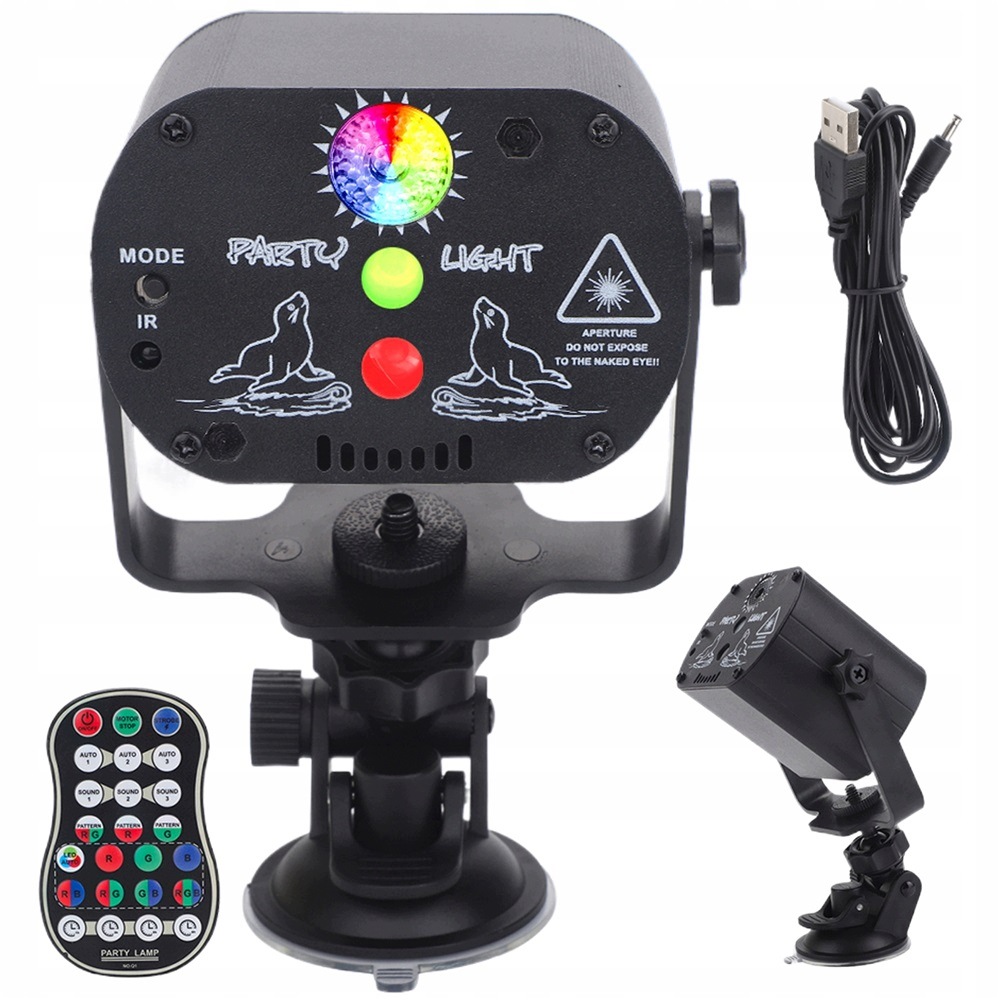Projektor Osvětluje Scénické Led Rgb Diody 3V1 S Dálkovým Ovládáním Pro Barovou Párty