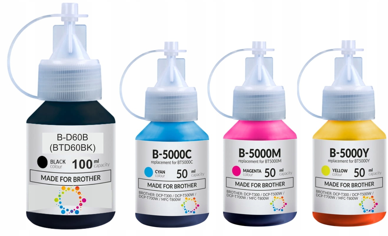 

Tusze Do Brother BTD60BK BT5000C BT5000M BT5000Y