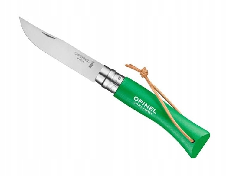 Nóż składany Opinel Colorama 07 inox grab zielony