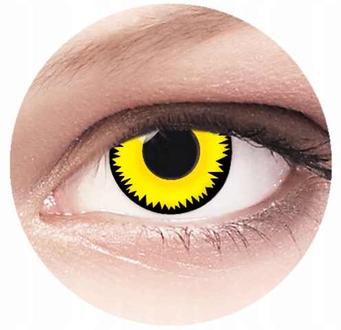 

Kolorowe Soczewki Kontaktowe Crazy Yellow Lunatic