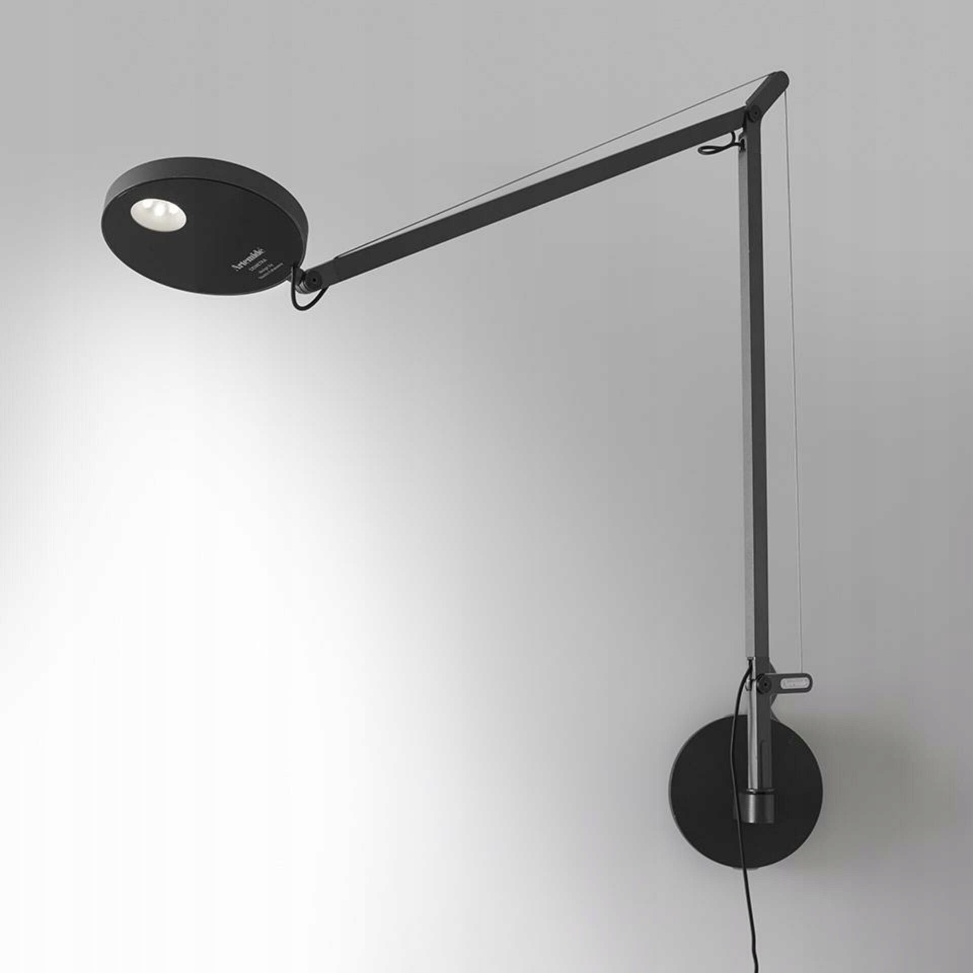Artemide Demetra nástenná Led lampa 2700K, antracit, design Fukasawa
