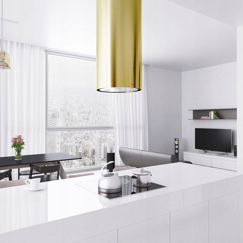 OKAP WYSPOWY GLOBALO CYLINDRO ISOLA 39.4 GOLD ZŁOT EAN (GTIN) 5900652386543