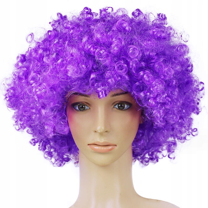 KOLOROWA PERUKA WŁOSY AFRO KARNAWAŁ PARTY FOTOBUDKA - 7 SZTUK Marka Widmann