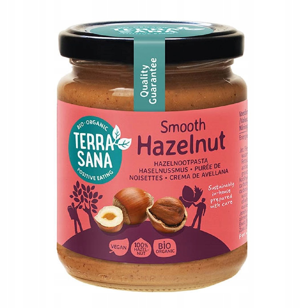 6x Krem Z Orzechów Laskowych Prażonych 100 % Bio 250 g Terrasana