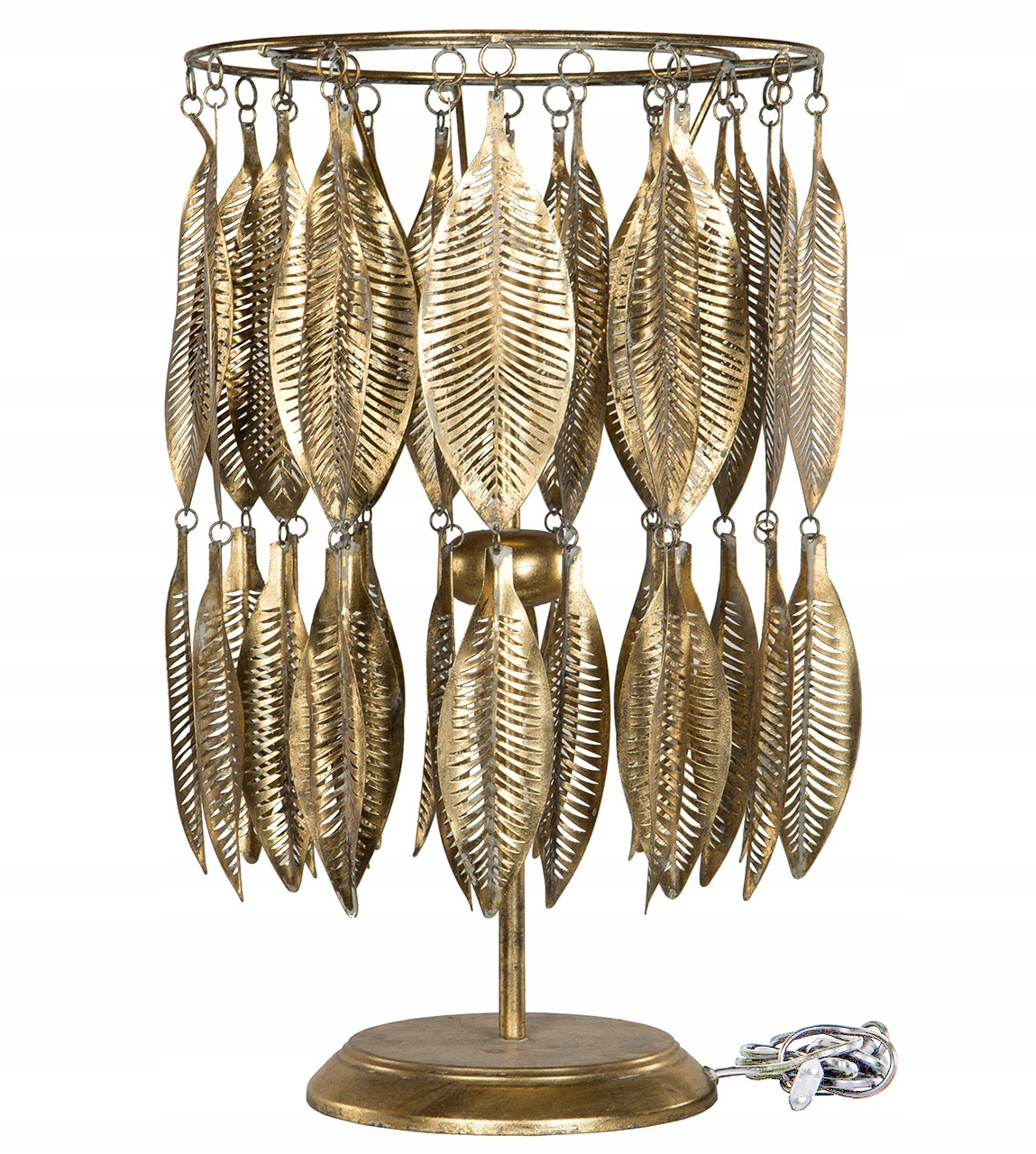 Lampa Lummig stolové listy zlatá XL