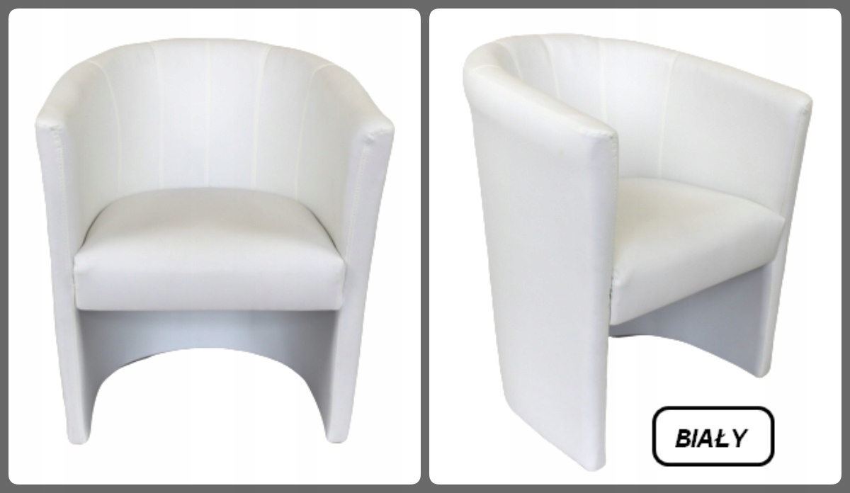 Fotel Klubowy Tomi - Skaj eko-skóra beżowy Kolekcja Skaj