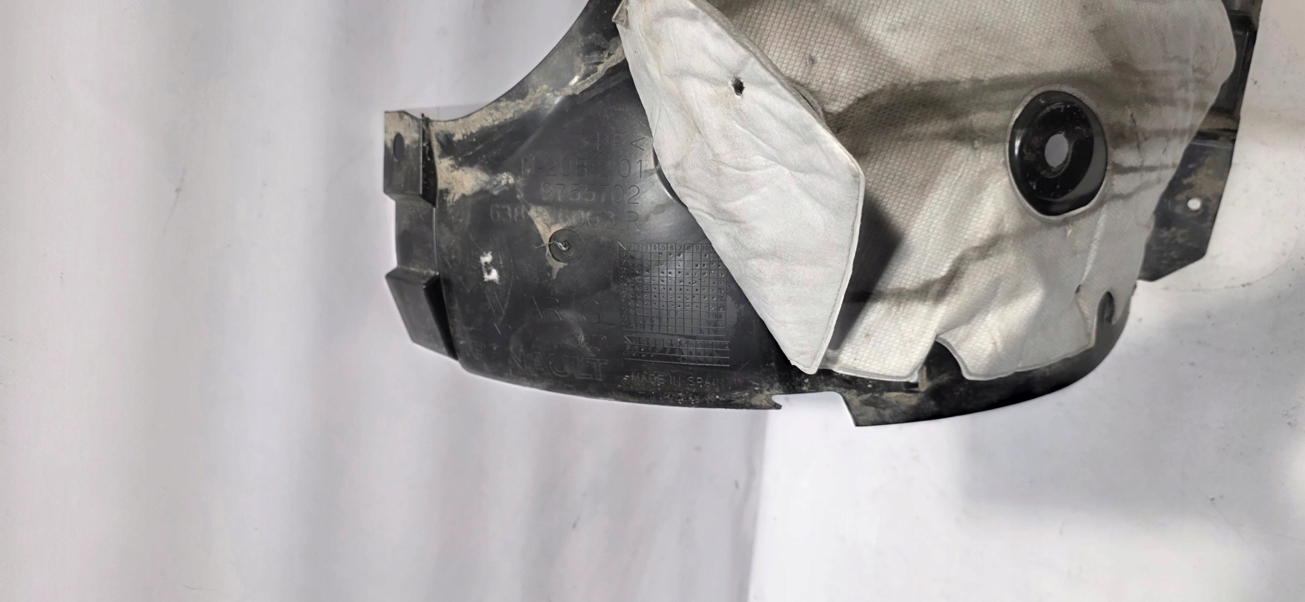 mudguard left front part rear RENAULT CAPTUR II 19- 638436063R