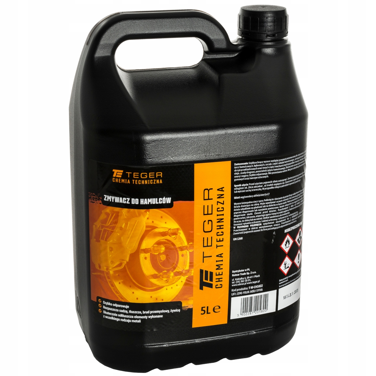 Засіб для видалення гальм 5L Brake Cleaner TEGER