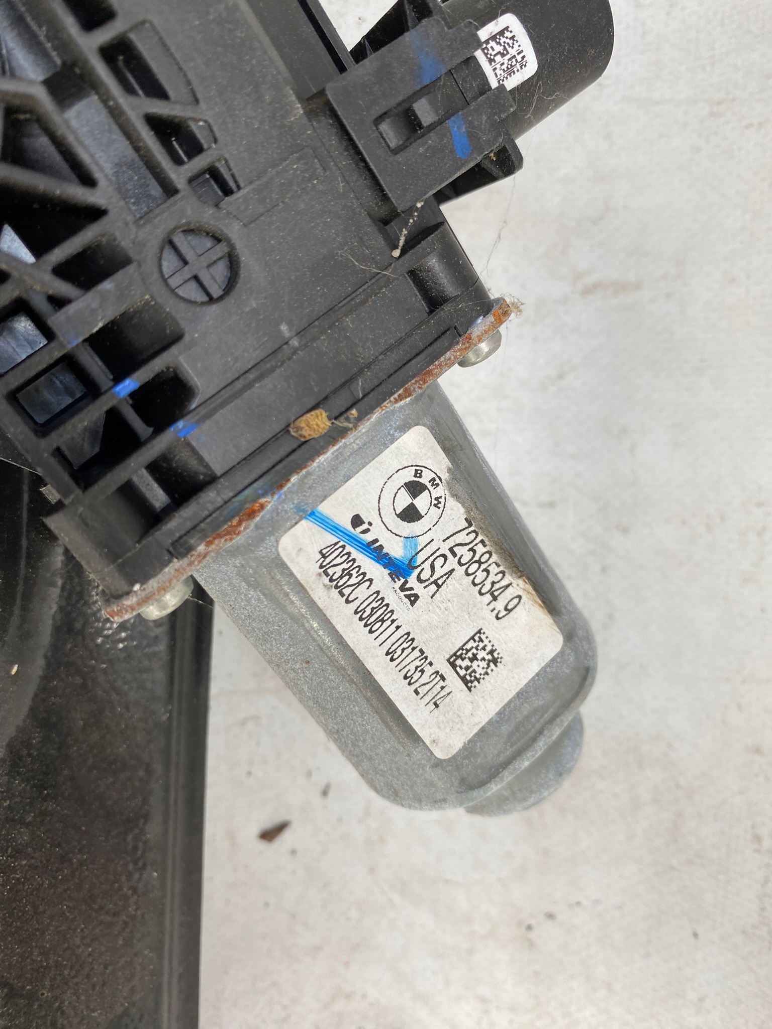 BMW X3 F25 10- mechanism window regulator front right 7258534